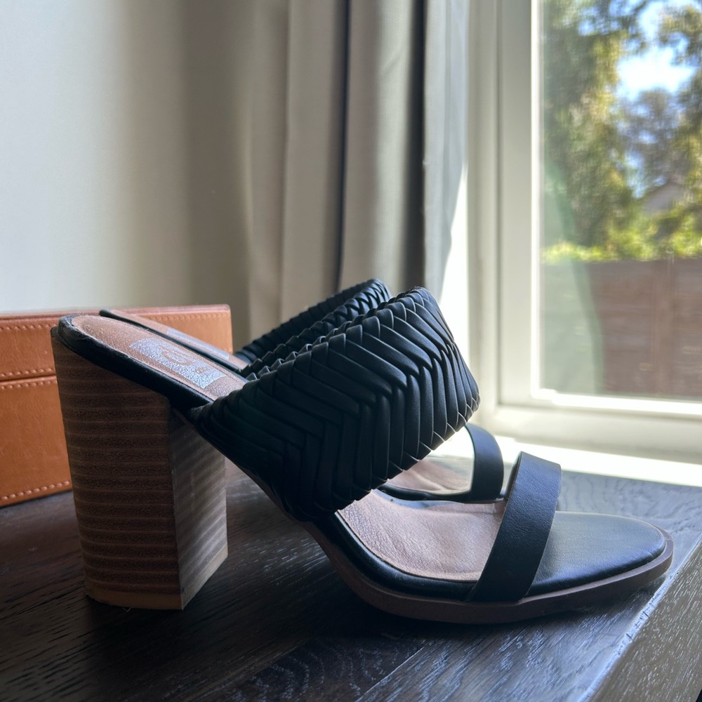 DV by Dolce Vita Black Woven Heels